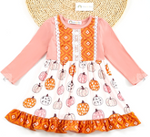 Pumpkin Spice & Everything Nice-Girl Dress